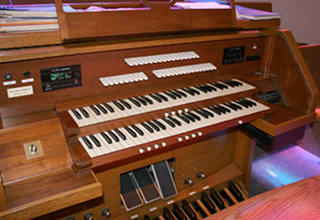 After Image of a restored organ console